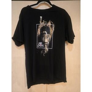 Poetic Justice Tupac Shakur Graphic T Shirt Men's Large Black Hip Hop Rap Movie